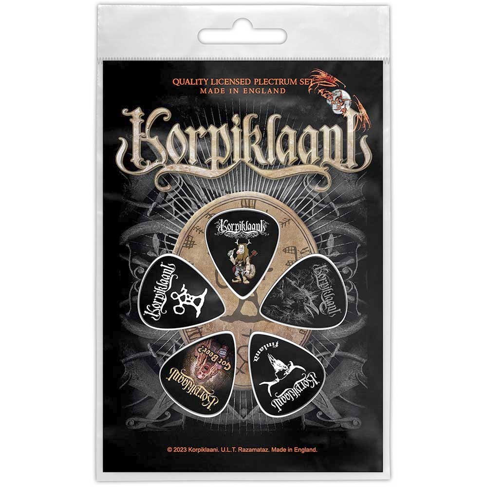 Korpiklaani - Shaman Drum Plectrum - Set van 5 - Zwart